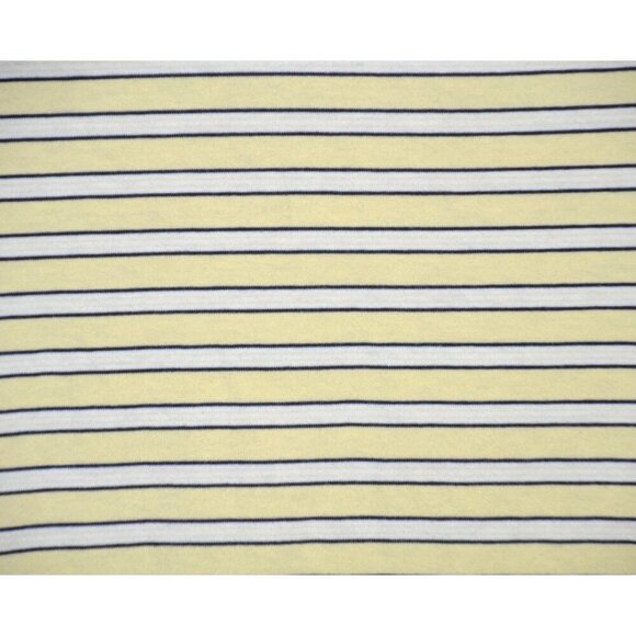 Ralph Lauren Chaps Golf Yellow Striped Polo Shirt Size L 1/4 Button Up Logo - Picture 5 of 7